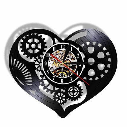Orologio da parete steampunk disco vinile