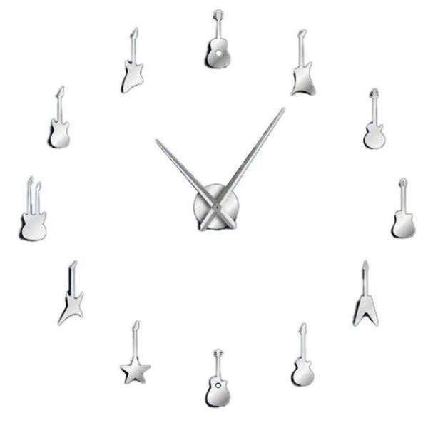 Orologio da parete adesivo chitarre elettriche