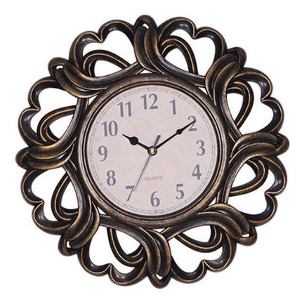 Orologio da Parete Legno Intagliato Sole