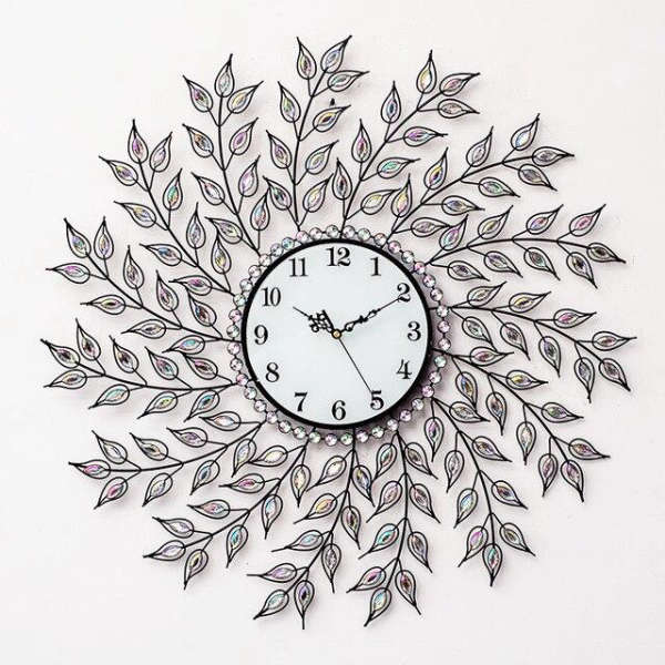 Grande Orologio da Parete Design Foglie