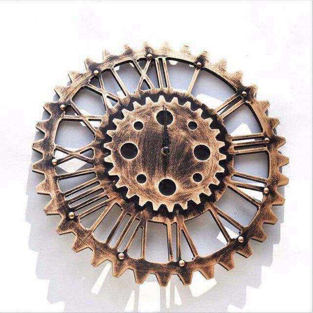 Orologio da parete industriale a ingranaggi