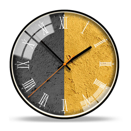 Orologio da parete contemporaneo effetto cemento