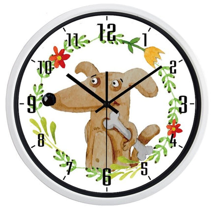 Orologio da parete con disegno cane