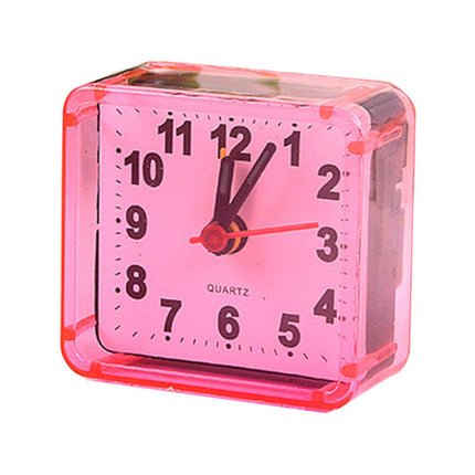 Piccola sveglia analogica con cassa trasparente