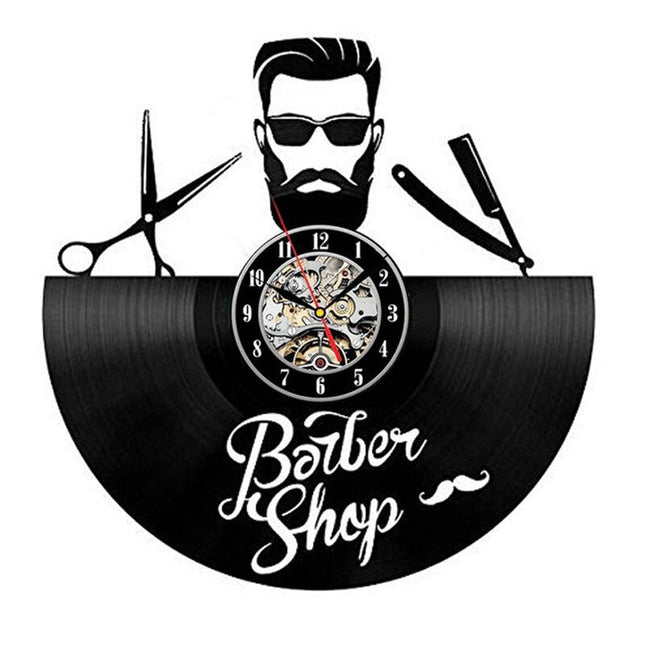 Orologio da parete vinile per Barbiere