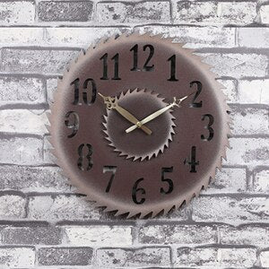 Orologio da parete industrial con ingranaggi