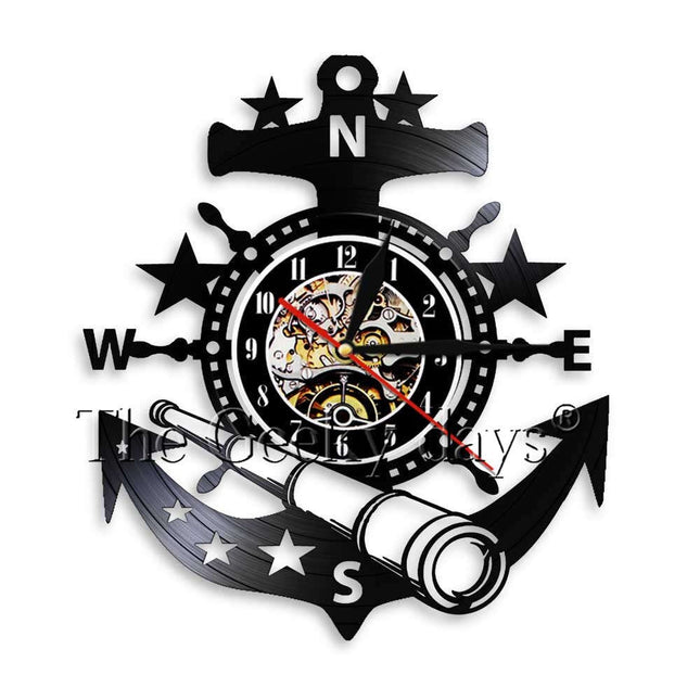 Orologio da parete in vinile ancora