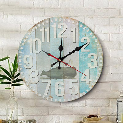 Orologio da parete con gufi colorati