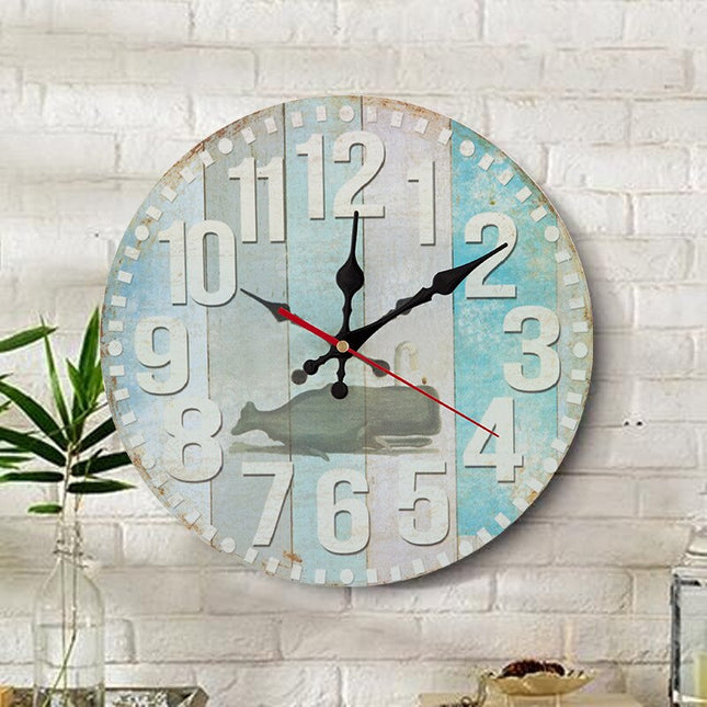 Orologio da parete con gufi colorati