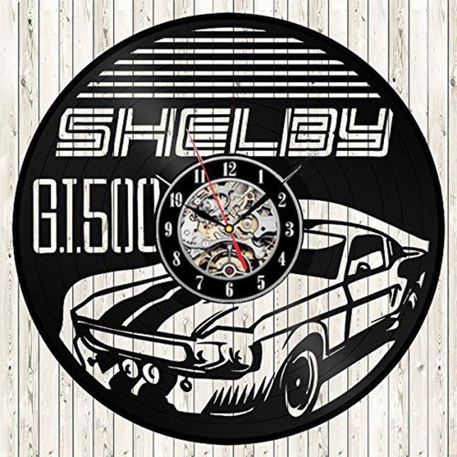 Orologio da parete vinile auto Mustang