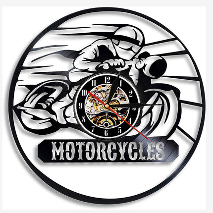 Orologio da parete vinile tema motocross