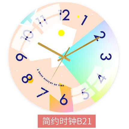 Orologio da parete colorato stile nordico