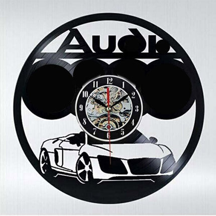 Orologio vinile silhouette auto d'epoca