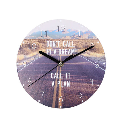 Orologio da parete con frase motivazionale