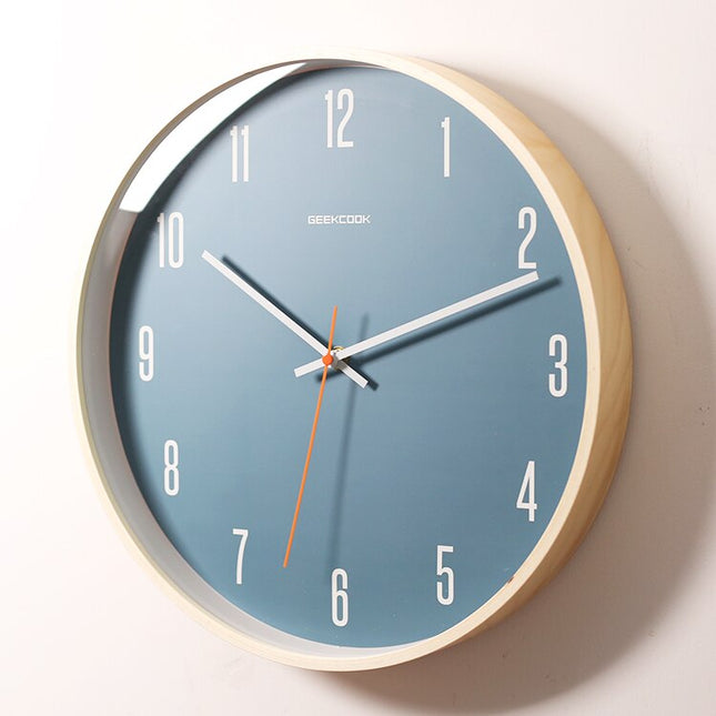 Orologio da parete rotondo scandinavo blu