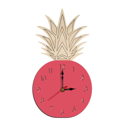Orologio da parete design ananas legno