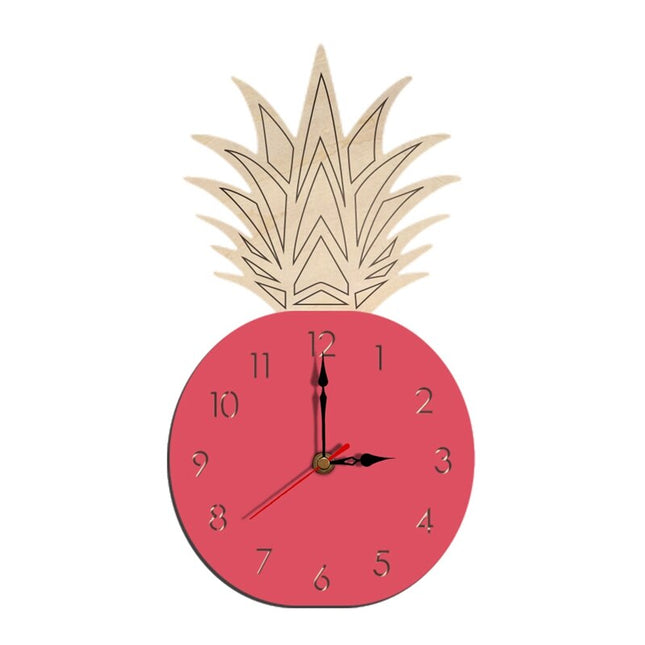 Orologio da parete design ananas legno