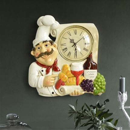Orologio da cucina vintage con cuoco