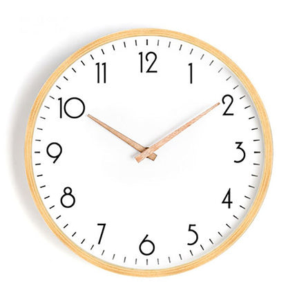 Orologio da parete scandinavo in legno