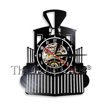 Orologio vinile locomotiva a vapore treno