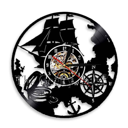 Orologio da parete in vinile ancora
