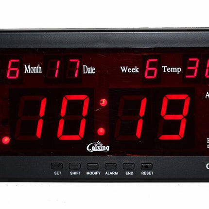 Orologio digitale da tavolo con termometro