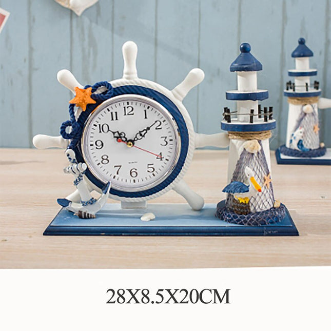 Orologio da tavolo stile marino faro