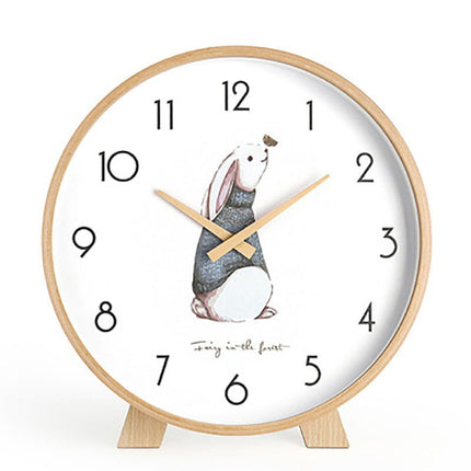 Orologio da tavolo minimalista in legno