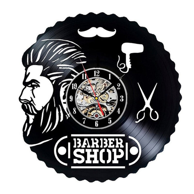 Orologio da parete vinile per Barbiere