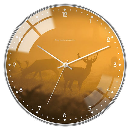 Orologio da parete nordico vetro bombato