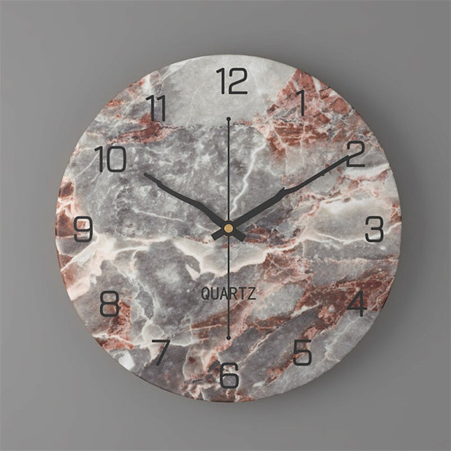 Orologio da parete design marmo bicolore