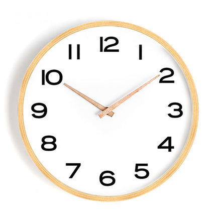 Orologio da parete scandinavo in legno