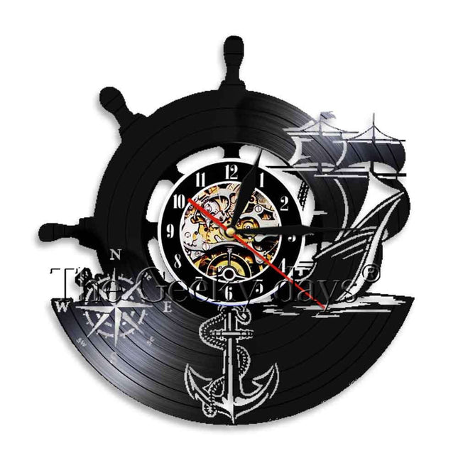 Orologio da parete in vinile ancora