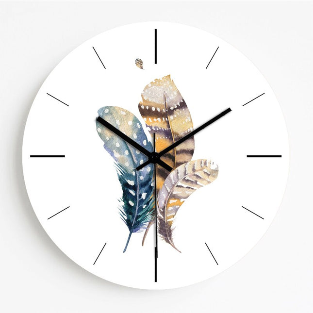 Orologio da parete glitter rosa marmo