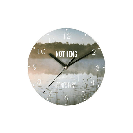 Orologio da parete con frase motivazionale