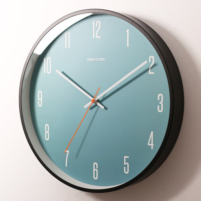 Orologio da parete rotondo scandinavo blu