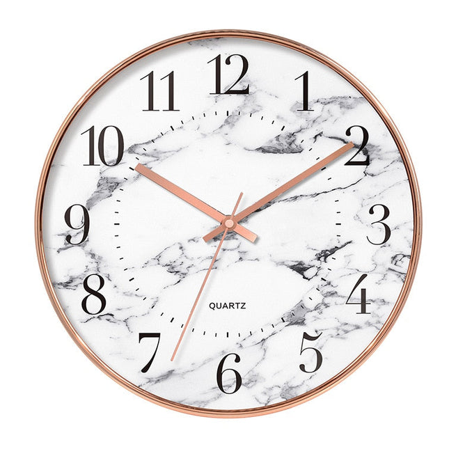 Orologio da parete moderno effetto marmo