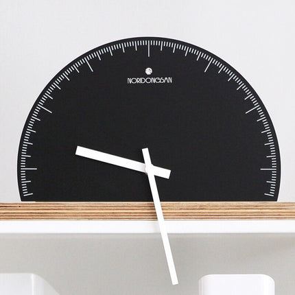 Orologio da mensola design semicerchio minimalista