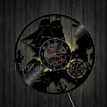 Orologio da parete in vinile ancora