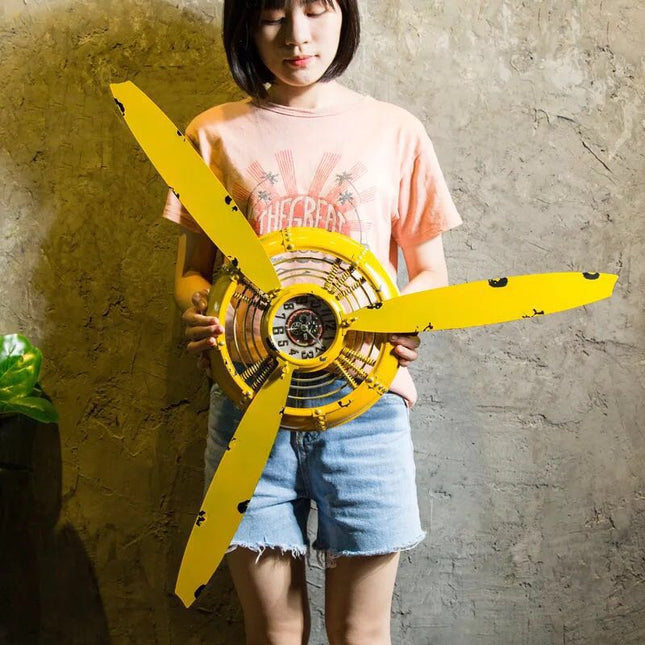 Orologio da parete vintage elica aereo