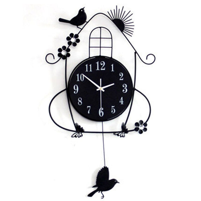 Orologio da parete design casa uccellini