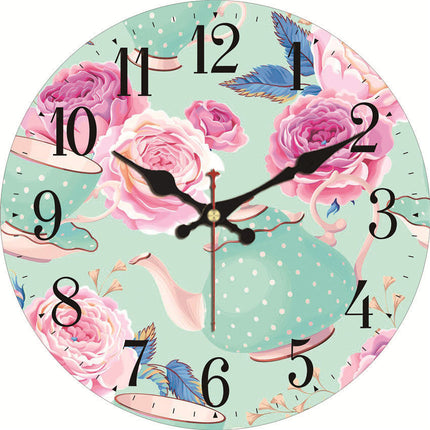 Orologio da parete shabby chic rose