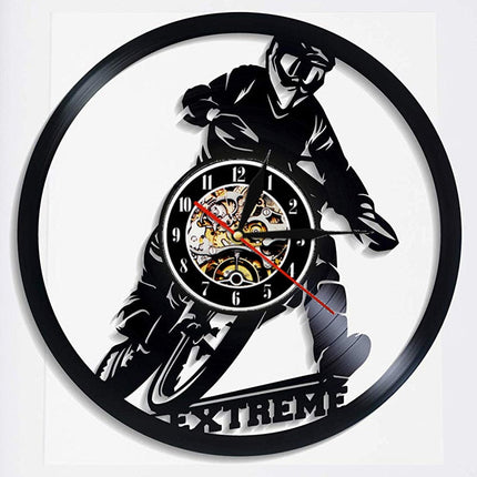 Orologio da parete vinile tema motocross