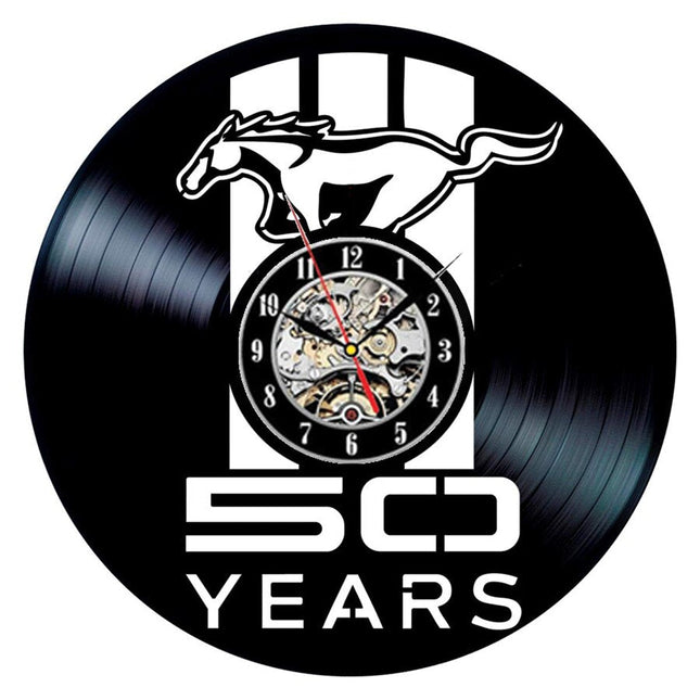 Orologio da parete vinile auto Mustang