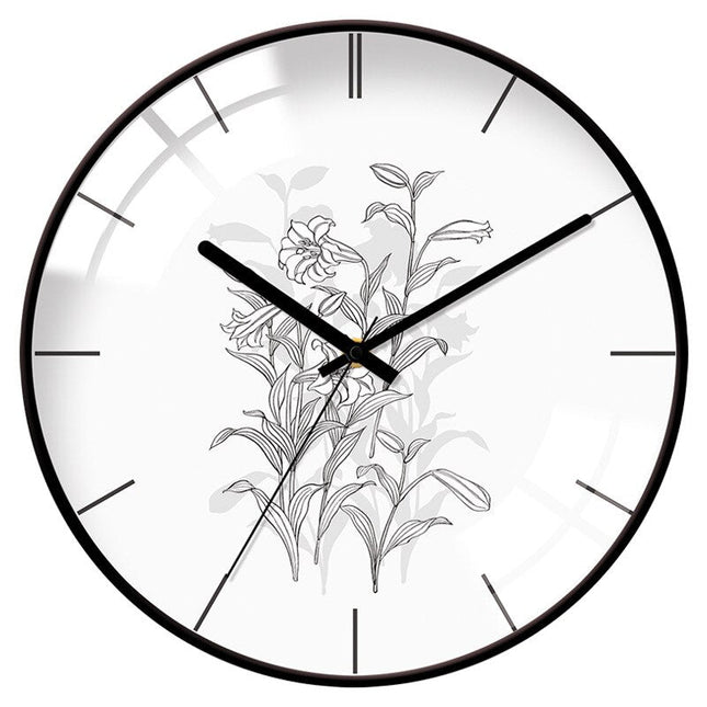 Orologio da parete nordico vetro bombato