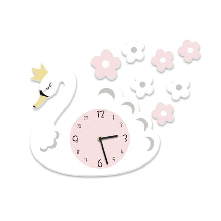 Orologio da parete cigno per cameretta