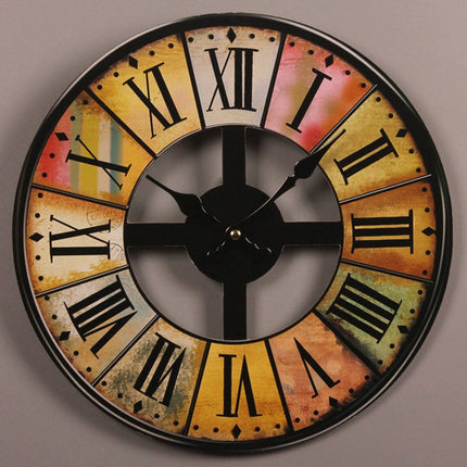Orologio da parete grande in legno