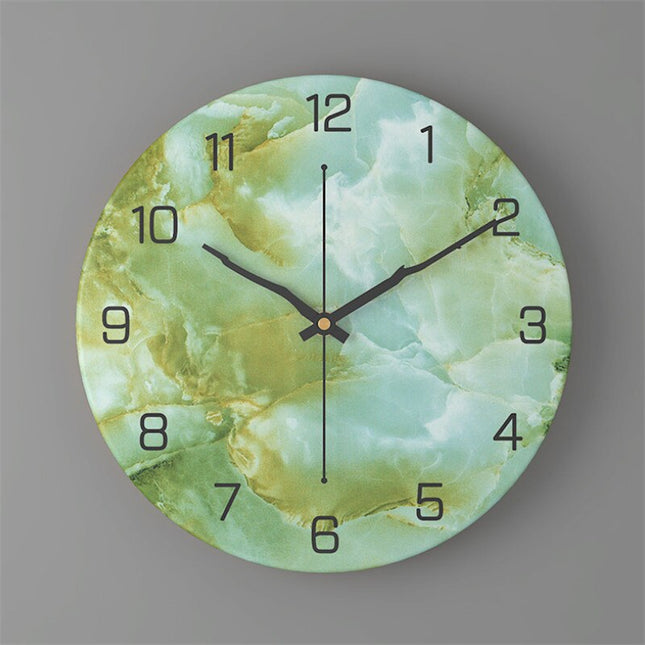Orologio da parete design marmo bicolore
