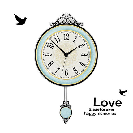 Orologio a pendolo da parete blu