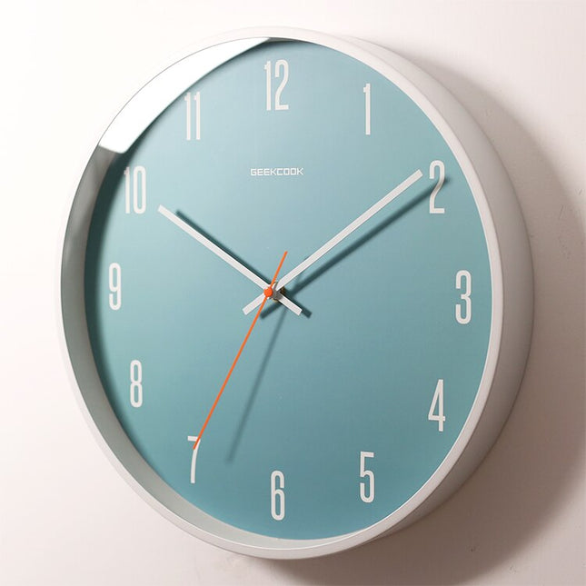 Orologio da parete rotondo scandinavo blu